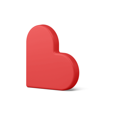 Kırmızı incik boncuk kalp. Soyut Noel tebriği ve bayram hediyesi. Basit geometrik tasarımın zarif şekli. Yeni yıl ve doğum günü süslemeleri için kutlama. 3d illüstrasyon