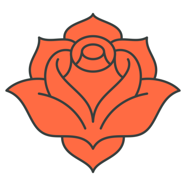 Sevimli süs çiçeği tomurcuğu parlak bitki, zarif pop sanatı, gömlek baskısı çizgi film çizimi. Çok güzel çiçek desenli bir dekoratif tasarım. Botanik Doğa Dekorasyonu