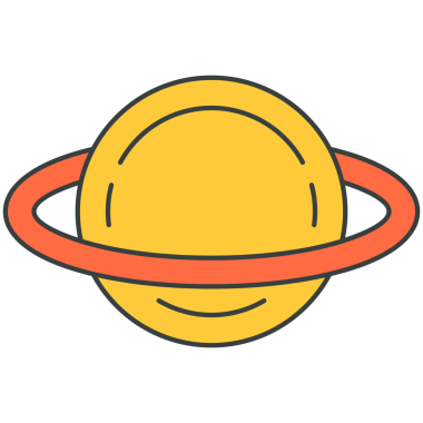 Sarı Gezegen Galaksisi, dış uzay pop sanatları moda tişört baskısı çizgi film çizimlerinde pembe yörüngeye sahip. Kozmik bilim coğrafyası evreni keşfeder.