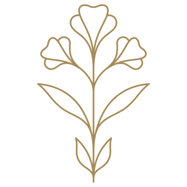 Tomurcukları tomurcuklanmış tek renkli zarif yabani çiçek ve organik doğa tasarım çizgisi sanat simgesi çizimi bırakır. Minimalist altın çiçekli botanik baharı ekoloji amblemi