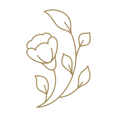 Tomurcuk saplı ve gür yapraklı romantik minimalist yabani çiçek kavisli bitki desenli sanat çizimi çizimi çizimi. Zarif organik bahar botanik çiçekli monokrom doğrusal amblemi