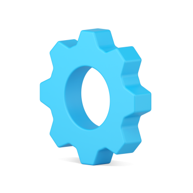 Gerçekçi dişli 3D simgesi. Çarklı sanayi ve makineler. İşgücü verimliliğini artırarak iş akışını optimize etmek. Maksimum takım üretimi ve yeni yaratıcı girişimler. resimleme