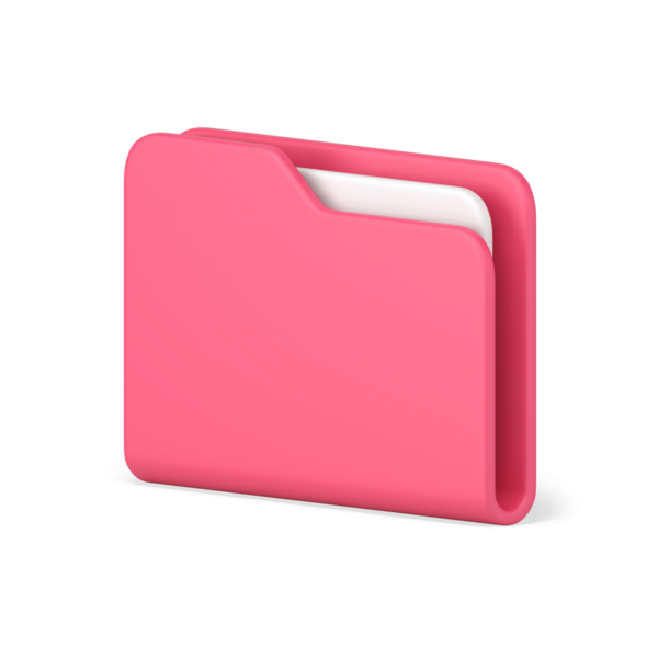 Pembe portföy dizin 3D simgesi. Plastik belgeler içeren bilgi dosyası. Özel dizindeki kapalı çalışma verileri. Sunum için yaratıcı çevrimiçi arşiv. İzole edilmiş gerçekçilik 