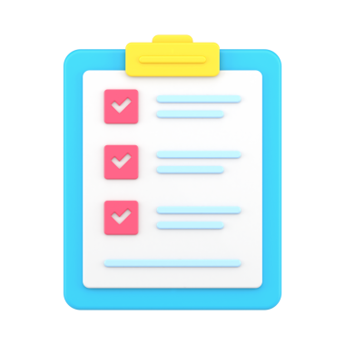 3d simgesi olan dizin tableti. Yazılı anket kağıdı ve işaretli işaretler. İşe alım ve özgeçmiş için bilgi belgesi. Sınavı geçmek için notlarla sınav. 