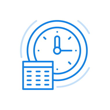 Saat çizelgesi simgesi. Doğru zamanda iş pazarlama ve yönetim. Çerçeve saat yüz ve takvimi başarılı küresel pazarlama sunumunun simgesi olarak finansal takım çalışması.