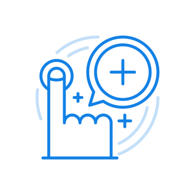 Mal ve servis simgesi ekle. Çevrimiçi siparişler, mağazalar ve internet uygulamaları. Parmak kontrol düğmesine bas. Pazarlama resimli resim satın alma ticari kasası.