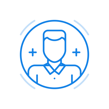 Özel avatar çizgisi simgesi. Çember içindeki karakterin sosyal web portresi. Öge iletişimi ve randevu için çevrimiçi uygulamalar. Kişisel hesaptaki kişinin yaratıcı profili.