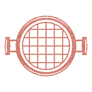 Beyaz arka planda izole edilmiş silueti olan yuvarlak ızgara ızgarası desenli illüstrasyon