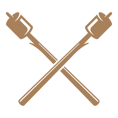 Eski logo tasarımı için el çizimi şekerlemeli çapraz çubuklar.