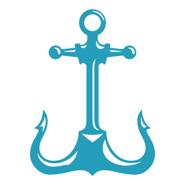 Çapa elle çizilmiş klasik çizim