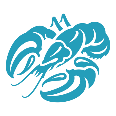 Istakoz silueti el çizimi klasik illüstrasyon