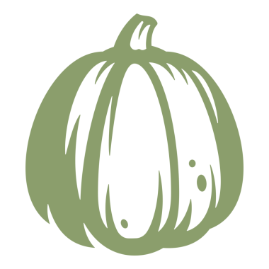 Büyük balkabağı resmi çizilmiş klasik çizim