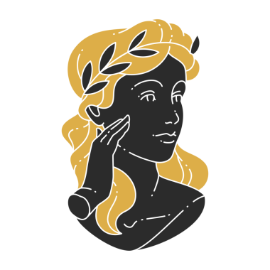 Zeytin yapraklı zarif kadın baş siluetinde çelenk çiziyor. Duvar resimleri için kadın büst vektör çizimi. Bohem stili kadın tasarım konsepti.