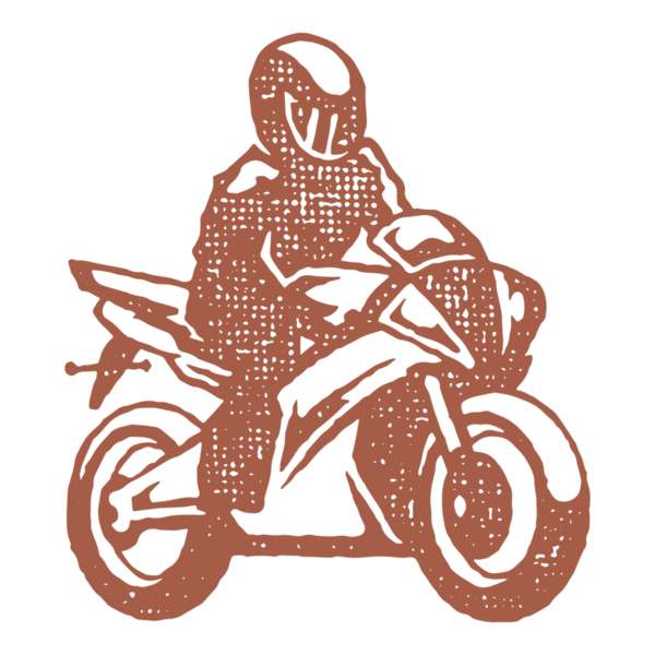 Süper motosikletli siluet elli bir adam mürekkep damgalı klasik bir resim çizdi. Afiş veya etiket dekorasyonu için motosiklet amblemi üzerinde yarış kıyafeti ve kask süren erkek grunge desen efekti