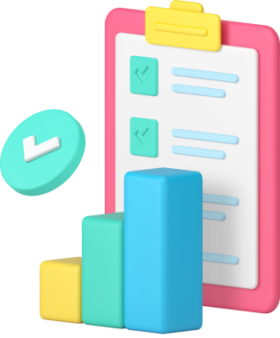 Zaman yönetimi başarı verileri verimli üretkenlik denetimi 3d gerçekçi simge analiz