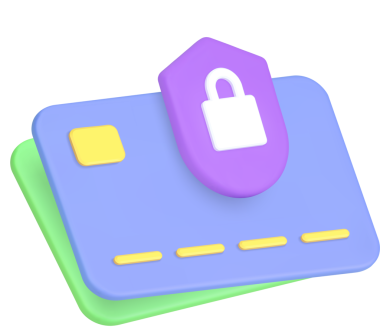 Çevrimiçi bankacılık kredi kartı ve parasız ödeme koruması 3D simgesi