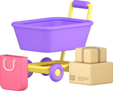 Süpermarket alışverişi ürünleri online sipariş servisi 3D ikon gerçekçiliği