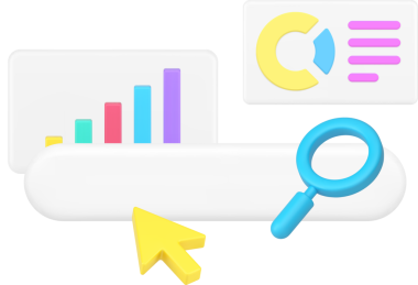 Finansal veri analizi işletme büyüme grafiği grafik bilgi raporu 3d simgesi