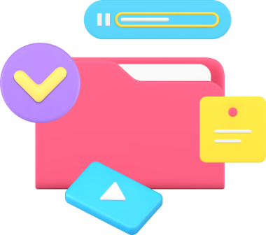 Siber uzay bulut hesaplama veri depolama belgesi dizini multimedya içeriği 3d gerçekçi simge