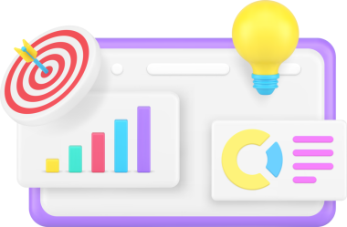 İş stratejisi pazarlama fikrini analiz ediyor beyin fırtınası geliştirme 3D simgesi