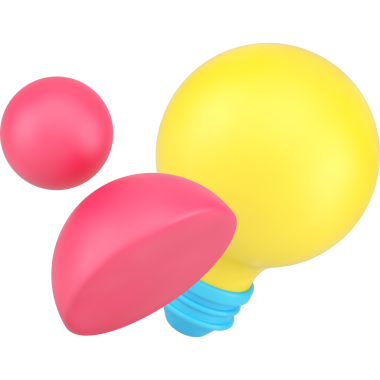 Liderlik işi beyin fırtınası yenilik yaratıcı fikir aydınlatma ampul 3d simgesi