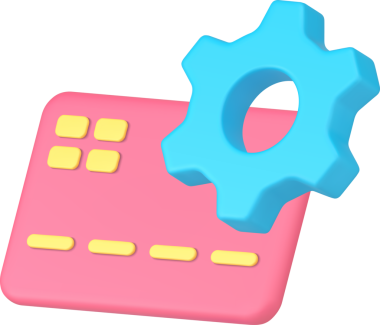 Kredi kartı ödeme bankacılığı mali işlem süreci ticari satın alma 3d simgesi