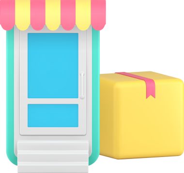 Çevrimiçi alışveriş dijital mağaza siparişi satın alma servisi akıllı telefon uygulaması 3d simgesi