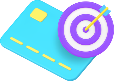 Finansal bankacılık kartı hesabı tasarruf iş yatırımları 3D simgesini hedefliyor