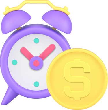 Zaman, mali yönetim mevduat yatırımıdır. Gelecek üç boyutlu kar simgesi