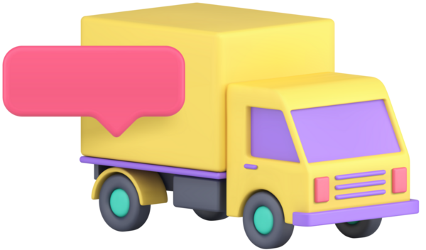 Minibüs kargo taşımacılığı otomobil teslimatı hızlı ipuçlarıyla hareket ediyor 3D simge