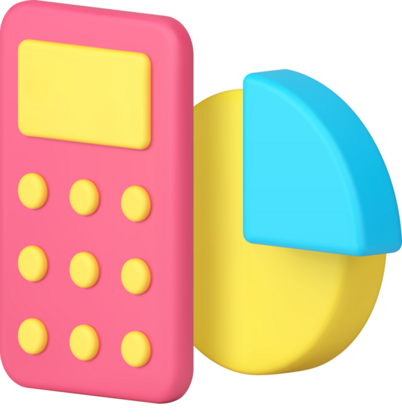 Muhasebe bütçesi finansal analiz bankacılık hesaplama 3d simgesi