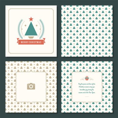 Noel tebrik kartı tasarımı ve şablon geçmişi, Mutlu Noeller dilekleri ve aile fotoğrafı.