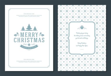 Noel tebrik kartı tasarım şablonu ve dekorasyon etiketi çizimi. Mutlu noeller ve tatiller klasik tipografik metin ve şablon arkaplanı.