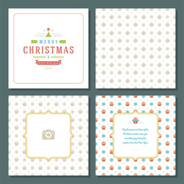 Noel tebrik kartı tasarımı ve şablon geçmişi, mutlu noel dilekleri ve aile fotoğrafı ile birlikte..