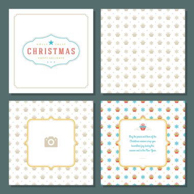 Noel tebrik kartı tasarımı ve şablon geçmişi, Mutlu Noeller dilekleri ve aile fotoğrafı.