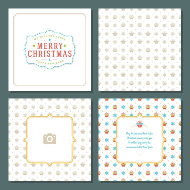 Noel tebrik kartı tasarımı ve şablon geçmişi, Mutlu Noeller dilekleri ve aile fotoğrafı.