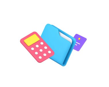 İş muhasebe mali belgesi 3d simge gerçekçi vektör illüstrasyonunu analiz ediyor. Gelir zenginliği giderlerinin hesaplanması analiz yönetimi tasarruf planlama