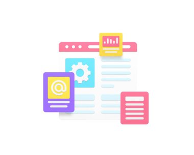 İş akışı istatistik projesi araştırma 3d gerçekçi vektör illüstrasyonunu analiz ediyor. Finansal analiz için grafiği ve grafiği olan internet tarayıcı paneli beyin fırtınası planlama tahminleri