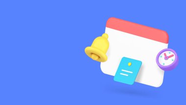 Takvim takvimi takvim takvimi bitiş tarihi hatırlatıcısı boş model pankartı kopya uzay vektör illüstrasyonu. Planlama zamanı yönetimi rutin çalışma etkinlik kişisel düzenleyici uyarısı