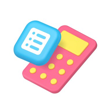 Finansal bütçe dengesi hesaplama hesaplaması 3d ikon gerçekçi vektör illüstrasyonunu analiz ediyor. Muhasebeci finans bankacılığı parası kontrol vergisi harcamaları servet kazancı