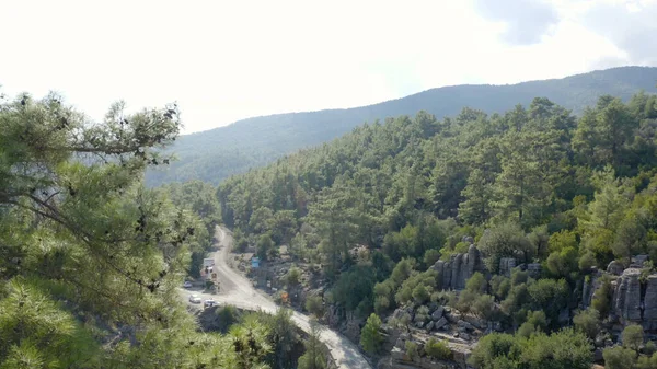 Adam Kayalar Turkey 2019 Panoramic Aerial View Mountains Green Forests - Stock-foto