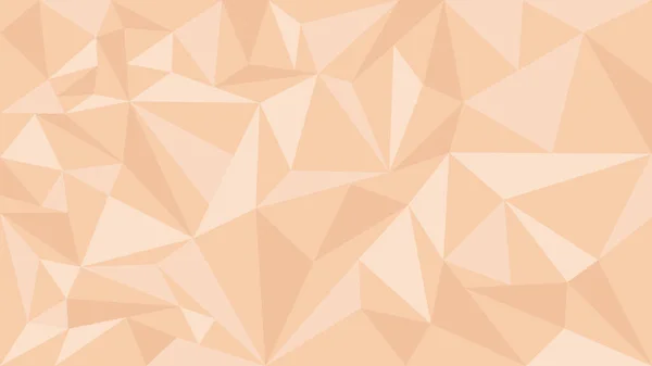 Lav Polygonal Bredskærm Tekstureret Geometrisk Baggrund Farvet Beige - Stock-foto