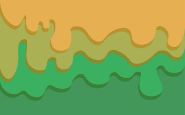 Abstract background colored in fresh nature gradients and waved pattern vector