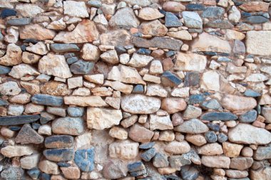 STONES WALL TEXTURE in L'Espluga de Francoli, Tarragona region, Catalonia, Spain.