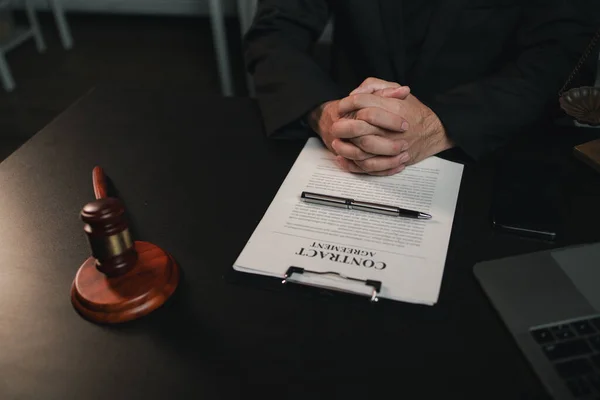 Právníci Starají Případy Pro Klienty Právní Výchovu Boji Proti Případům — Stock fotografie