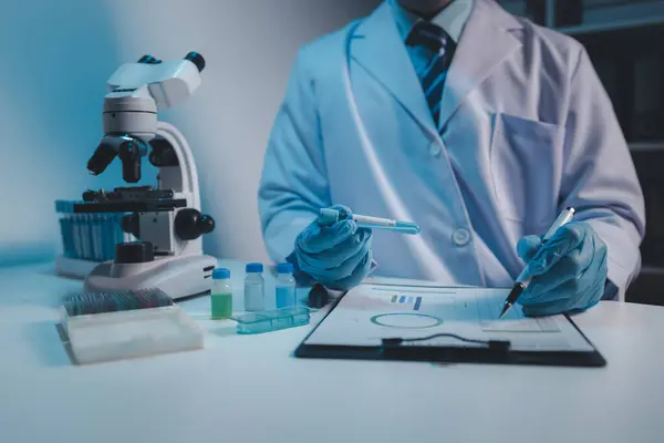 Het Laboratorium Wordt Gebruikt Voor Wetenschappelijk Onderzoek Therapeutische Vaccins Testen — Stockfoto