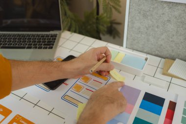 Bir web tasarımcısı, kullanıcıların hem görünüm hem de hissetme açısından ihtiyaçlarını karşılayacak bir dijital ürün tasarım projesi yaratmak için fikrini kullanıyor..