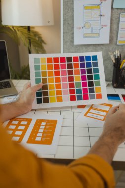 Bir web tasarımcısı, kullanıcıların hem görünüm hem de hissetme açısından ihtiyaçlarını karşılayacak bir dijital ürün tasarım projesi yaratmak için fikrini kullanıyor..