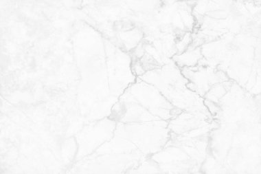 Tasarım sanat çalışmaları ve iç veya dış tasarım için kusursuz desenli yüksek çözünürlüklü beyaz mermer arkaplan.