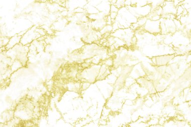 Tasarım sanat çalışmaları ve iç veya dış tasarım için kusursuz desenli yüksek çözünürlüklü beyaz altın mermer arkaplan.